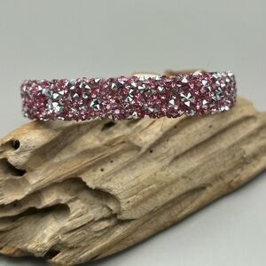 Elegant Pink Crystal Bracelet
